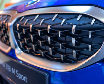 BMW Mesh Kidney Grille in Cerium Grey